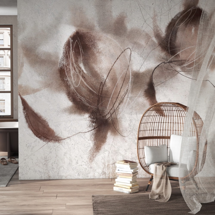 Protea Wonderwall subtelna fototapeta na wymiar z motywem roślinnym