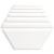 Dune Exa Full White 187442 białe dekoracyjne płytki 3D 23x27
