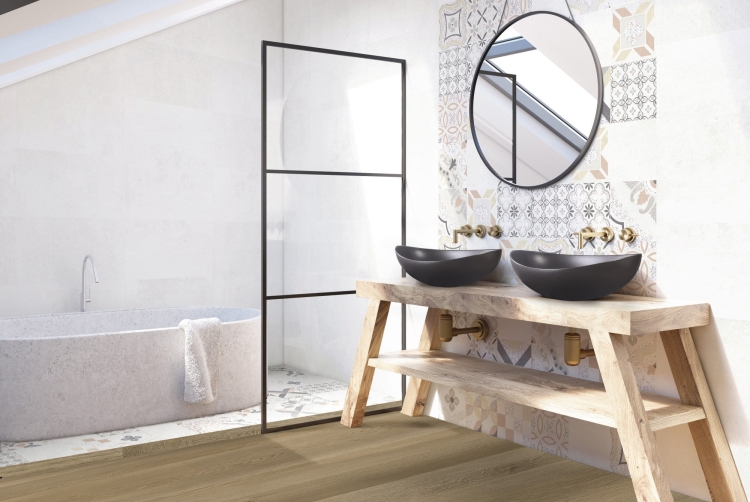 Dune New metal nowoczesna umywalka nablatowa 46x32 rustykalna