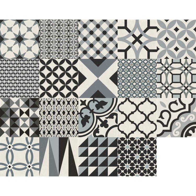 Marazzi D_segni Decoro Mix Freddi 20x20 gres patchwork
