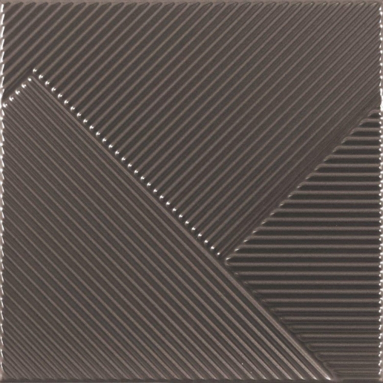 Dune Stripes Mix Mercury 25x25cm metaliczny dekor geometryczny