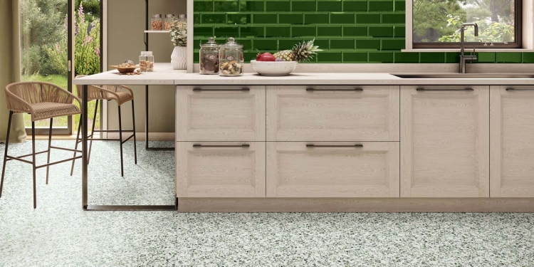 Baerwolf Flakes Funky Emerald Green KE-17076 kafelki zielone lastryko