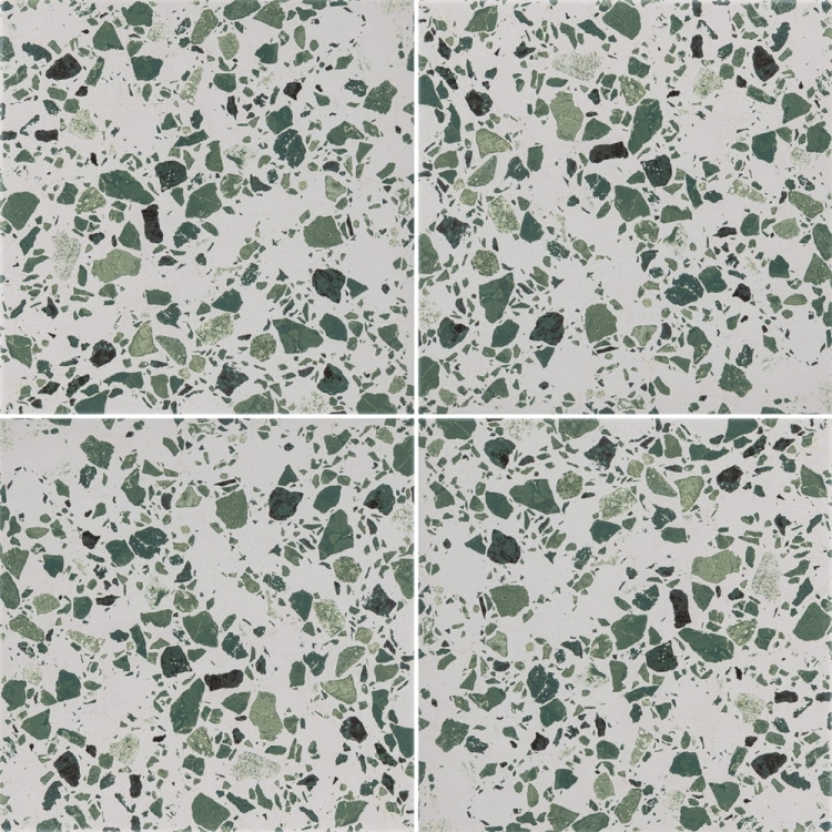 Baerwolf Flakes Funky Emerald Green KE-17076 kafelki zielone lastryko