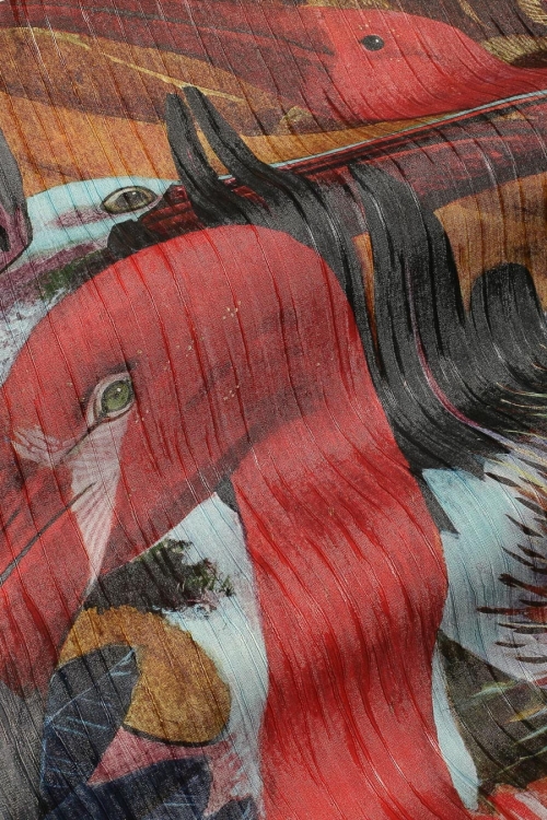 Wonderwall Accent fototapeta kolorowe rajskie ptaki