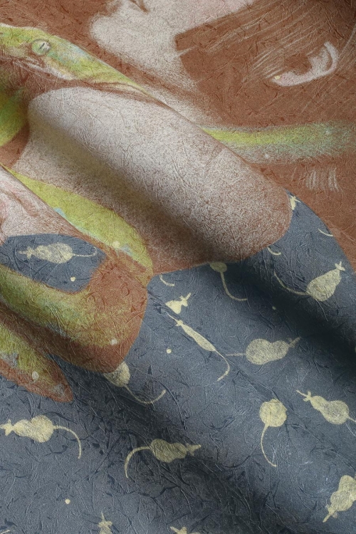 Wonderwall Hebi orientalna fototapeta na wymiar indywidualny z postacią kobiety