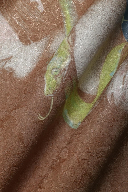 Wonderwall Hebi orientalna fototapeta na wymiar indywidualny z postacią kobiety