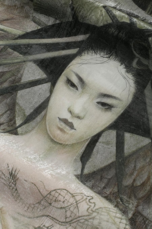 Tori Wonderwall anioł orientalna fototapeta inspirowana kulturą Japonii