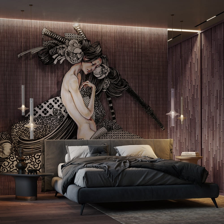 Miko Wonderwall fototapeta z postacią kobiety inspirowana japońską kulturą