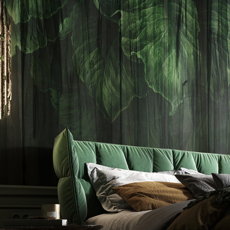 Green Leaves duże zielone liście fototapeta Wonderwall Valan