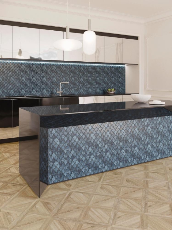 Aqua Blue szklana mozaika ścienna L'Antic Colonial