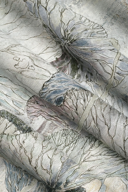 Lotos Wonderwall stylowa fototapeta na wymiar w liście lotosu