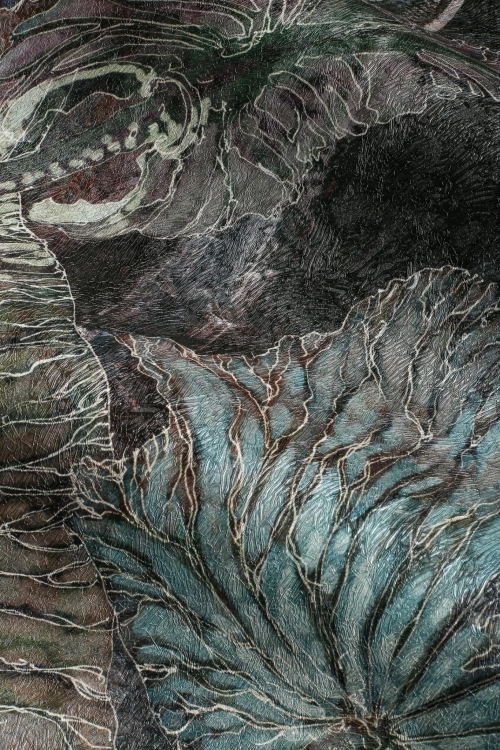 Lotos Wonderwall stylowa fototapeta na wymiar w liście lotosu