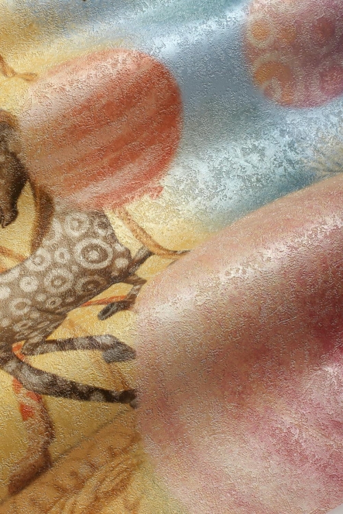 BonBon Wonderwall fototapeta do pokoju dziecięcego karuzela i wesołe zwierzątka