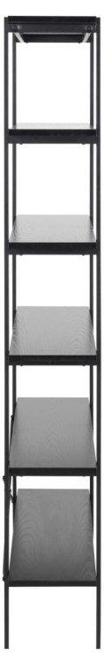 Loftowy regał w czarnym kolorze Angus