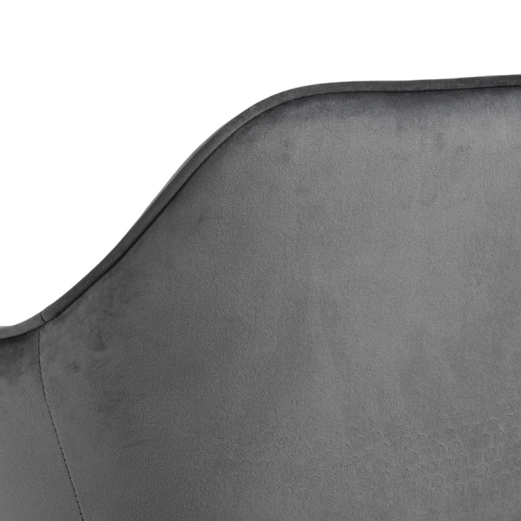 Actona Brooke pikowane krzesło barowe szare