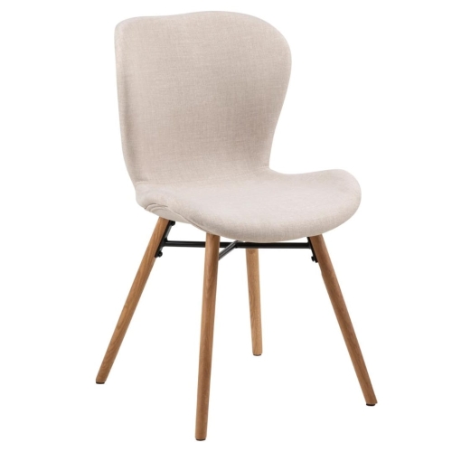Nowoczesne krzesła do jadalni Actona Batilda na drewnianych nogach