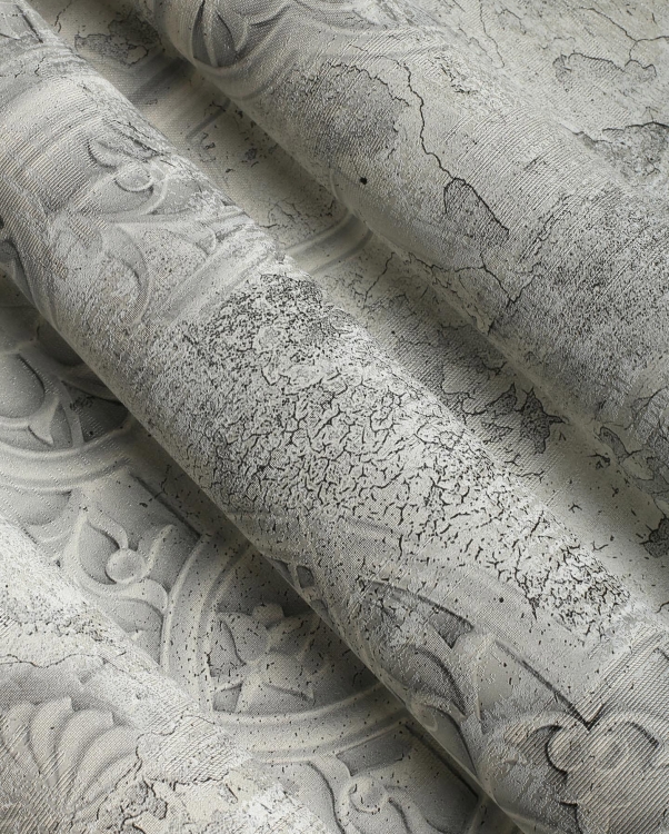 Arabesco Wonderwall jasna dekoracyjna tapeta ścienna na fizelinie z motywem sztukaterii