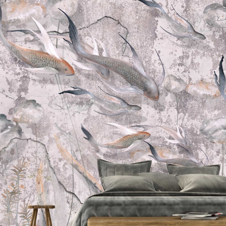 Corso Wonderwall fototapeta podwodny świat pastelowe rybki i rośliny