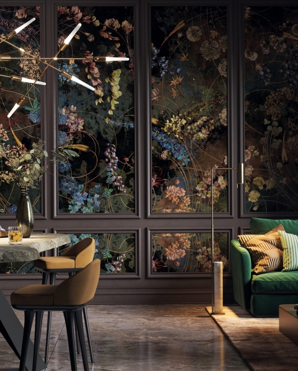 Volare Wonderwall Studio botaniczna fototapeta vintage w kwiaty