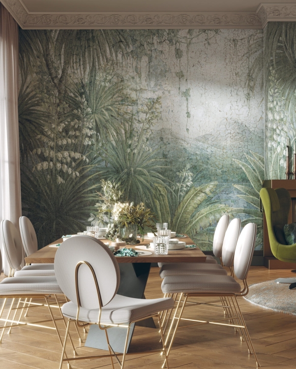 Amazonia las tropikalny jak stary obraz Yucca Wonderwall Studio krajobraz