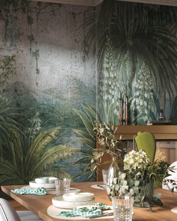 Amazonia las tropikalny jak stary obraz Yucca Wonderwall Studio krajobraz