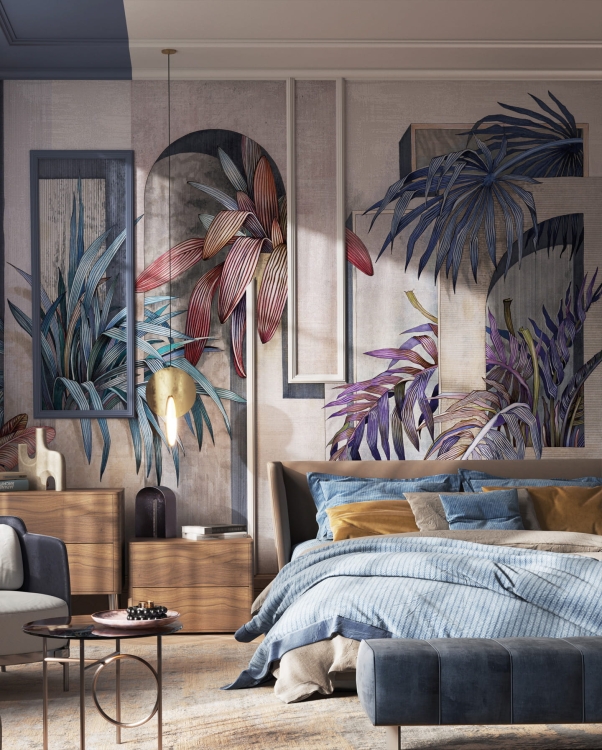 Etro Wonderwall Studio fototapeta na wymiar roślinna abstrakcja