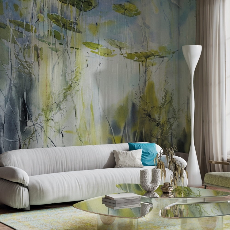 Siren Wonderwall Studio fototapeta podwodny krajobraz lilie wodne