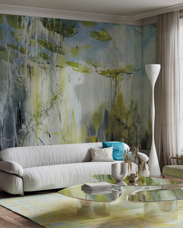 Siren Wonderwall Studio fototapeta podwodny krajobraz lilie wodne