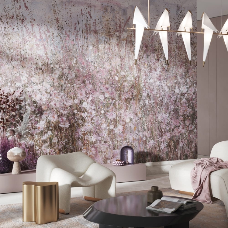 Łąka pełna kwiatów Spray Wonderwall fototapeta na wymiar jak obraz