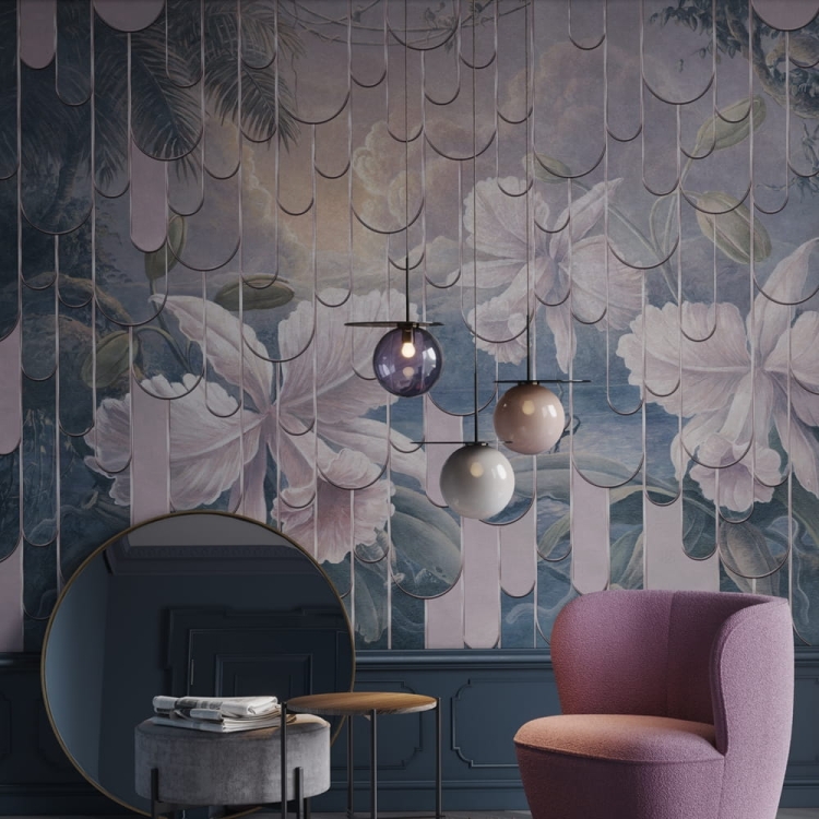 Zachód słońca na Hawajach Wonderwall fototapeta rajska wyspa i kwiaty