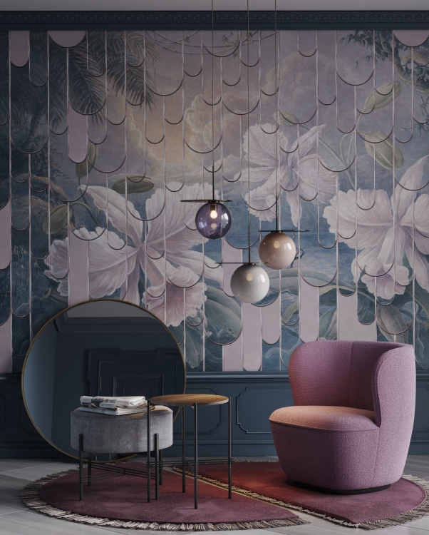 Zachód słońca na Hawajach Wonderwall fototapeta rajska wyspa i kwiaty