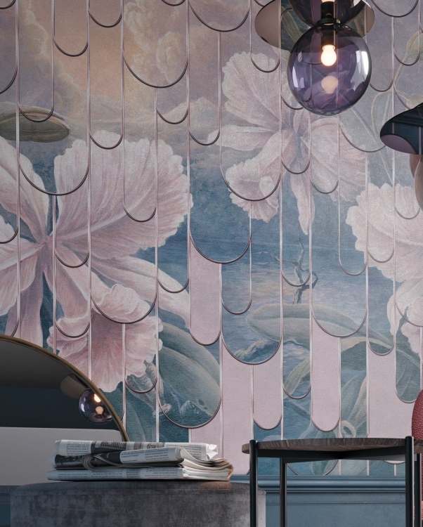 Zachód słońca na Hawajach Wonderwall fototapeta rajska wyspa i kwiaty