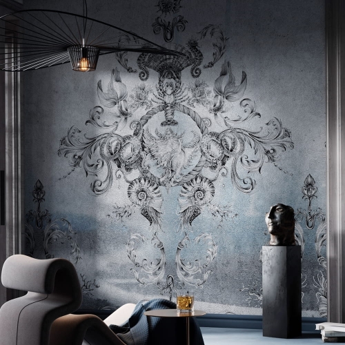 Neptun Wonderwall fototapeta na wymiar z morskimi akcentami