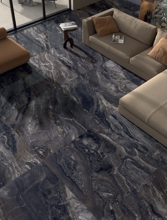 LaFaenza Aesthetica Arabescato Orobico Brown płytki gresowe