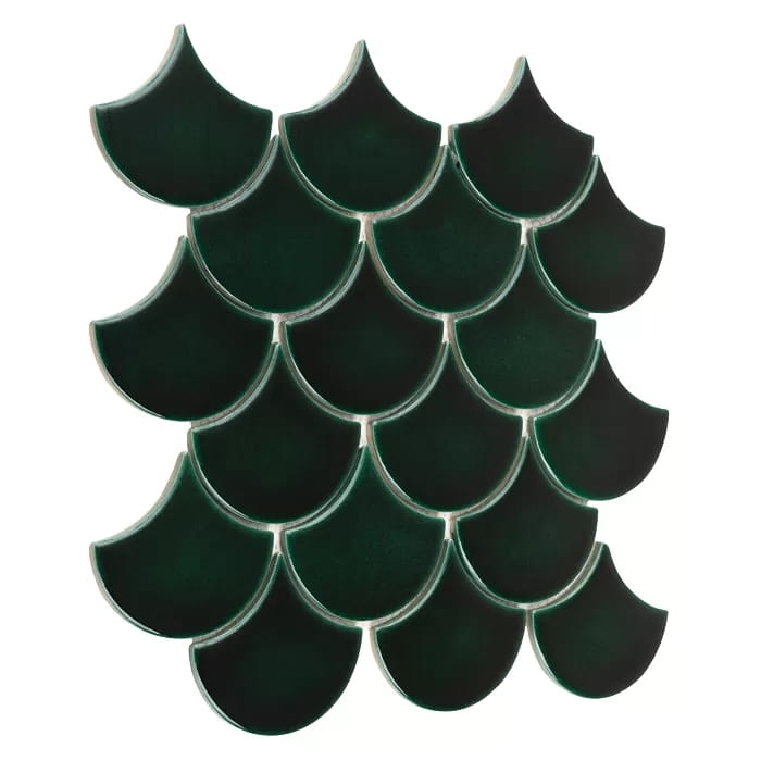 Dunin Mini Fish Scale Bora mozaika łuska butelkowa zieleń