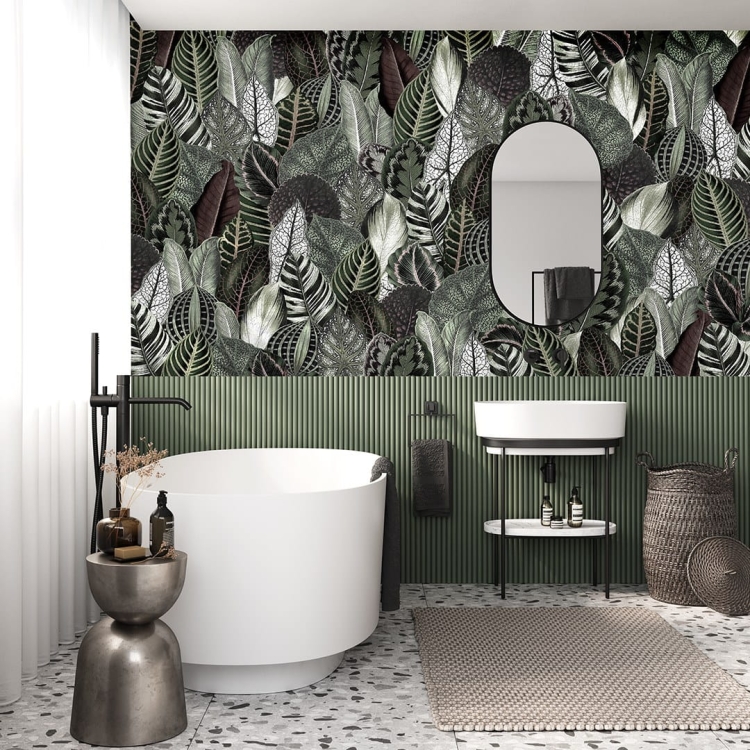 Botanical Wonderwall roślinna tapeta na fizelinie w tropikalne liście