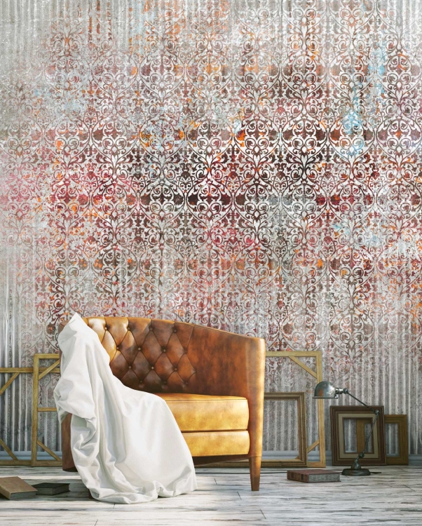 Mauro Wonderwall fototapeta na wymiar kolorowe ornamenty arabeski