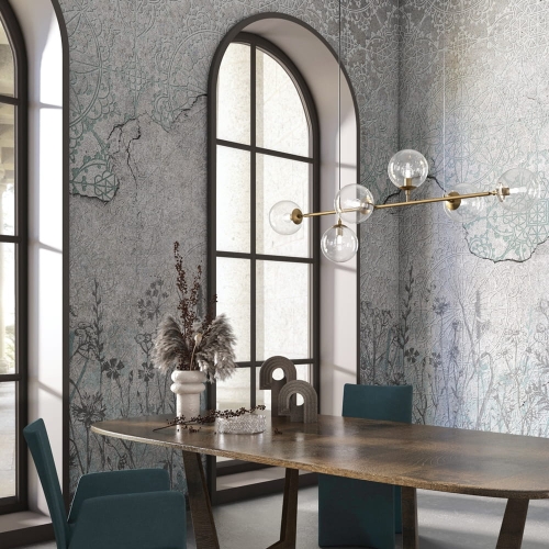 Polne kwiaty z ornamentami w tle Mattino Wonderwall