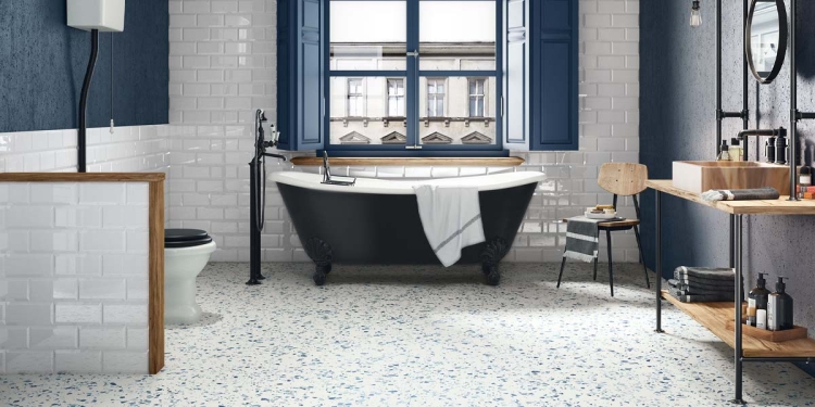 Barwolf Flakes XXL Blue gresowe lastryko niebieskie