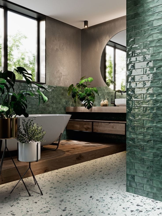 Barwolf Flakes XXL Emerald Green gresowe lastryko zielone