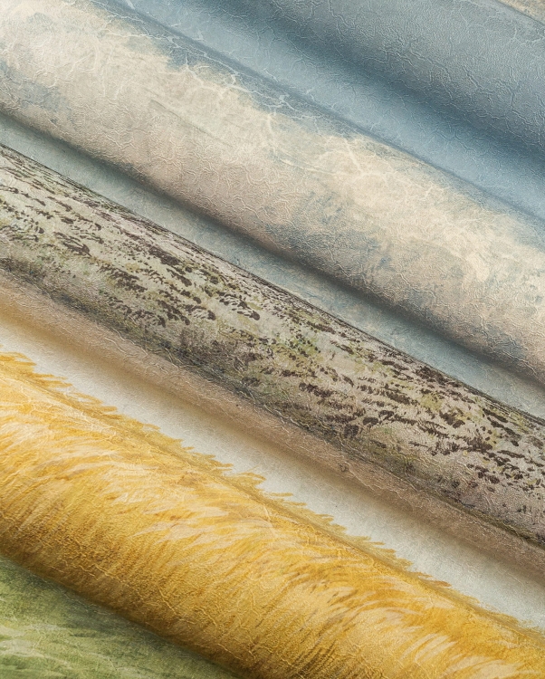 Wonderwall Mellow pejzaż łąki i pola późnym latem