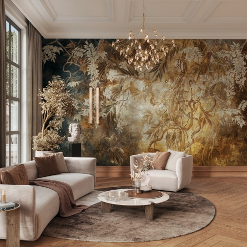 Wonderwall Liana fototapeta z motywem roślinnym złota jesień