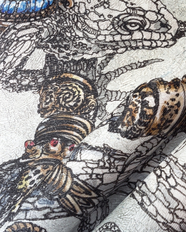 Wonderwall Hypno strukturalna fototapeta w jaszczurki