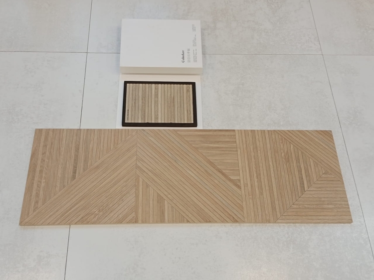 Colorker Tangram Walnut drewnopodobne dekoracyjne płytki ścienne