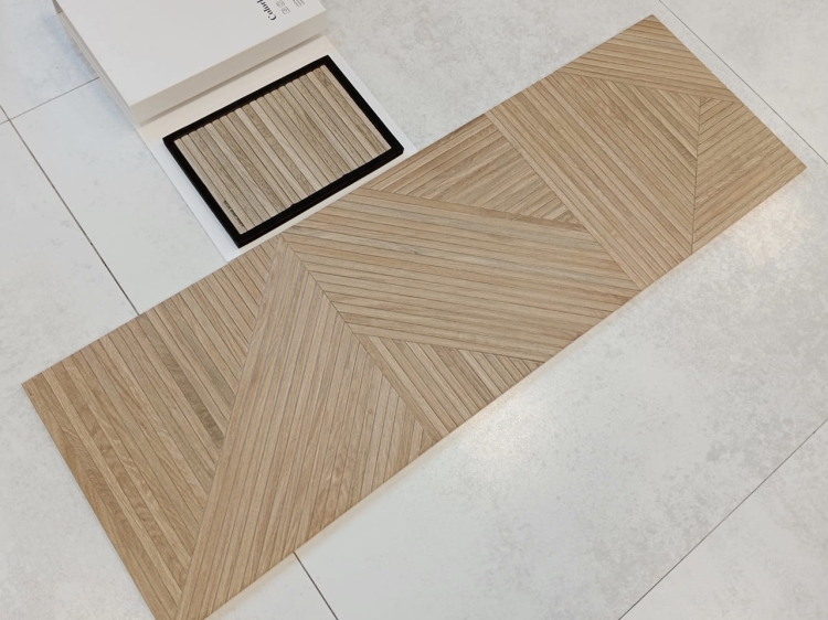 Colorker Tangram Walnut drewnopodobne dekoracyjne płytki ścienne