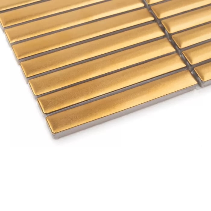 Dunin Mr. Twig Gold Matt mozaika w kształcie pasków