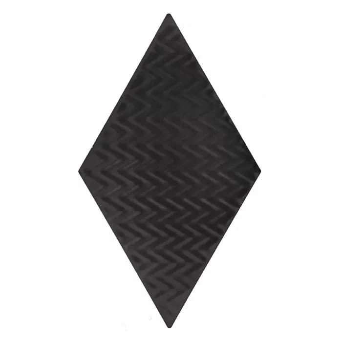Dunin Rombic Black 04 Matt płytka w kształcie rombu dekor