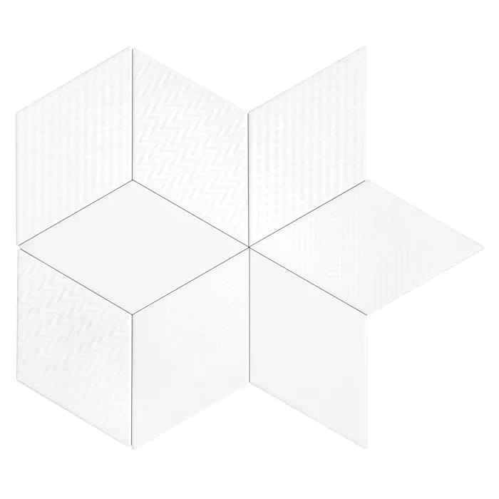 Rombic White mix wzorów