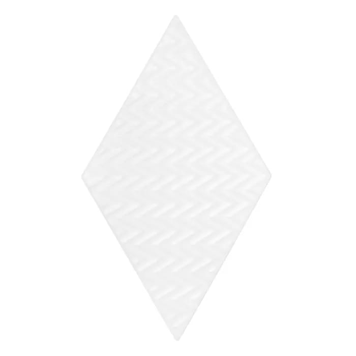 Dunin Rombic White 04 Matt płytka w kształcie rombu dekor