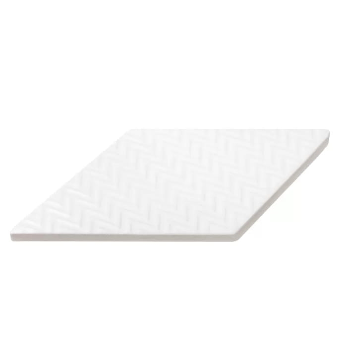 Dunin Rombic White 04 Matt płytka w kształcie rombu dekor